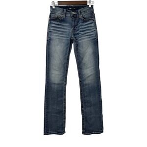 BKE Aiden Jeans Womens 26x34 Blue Low Rise Straigh Stretch Denim Medium Wash Y2K